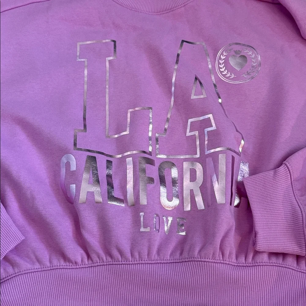 Children’s place lavender XL pullover crop sweatshirt